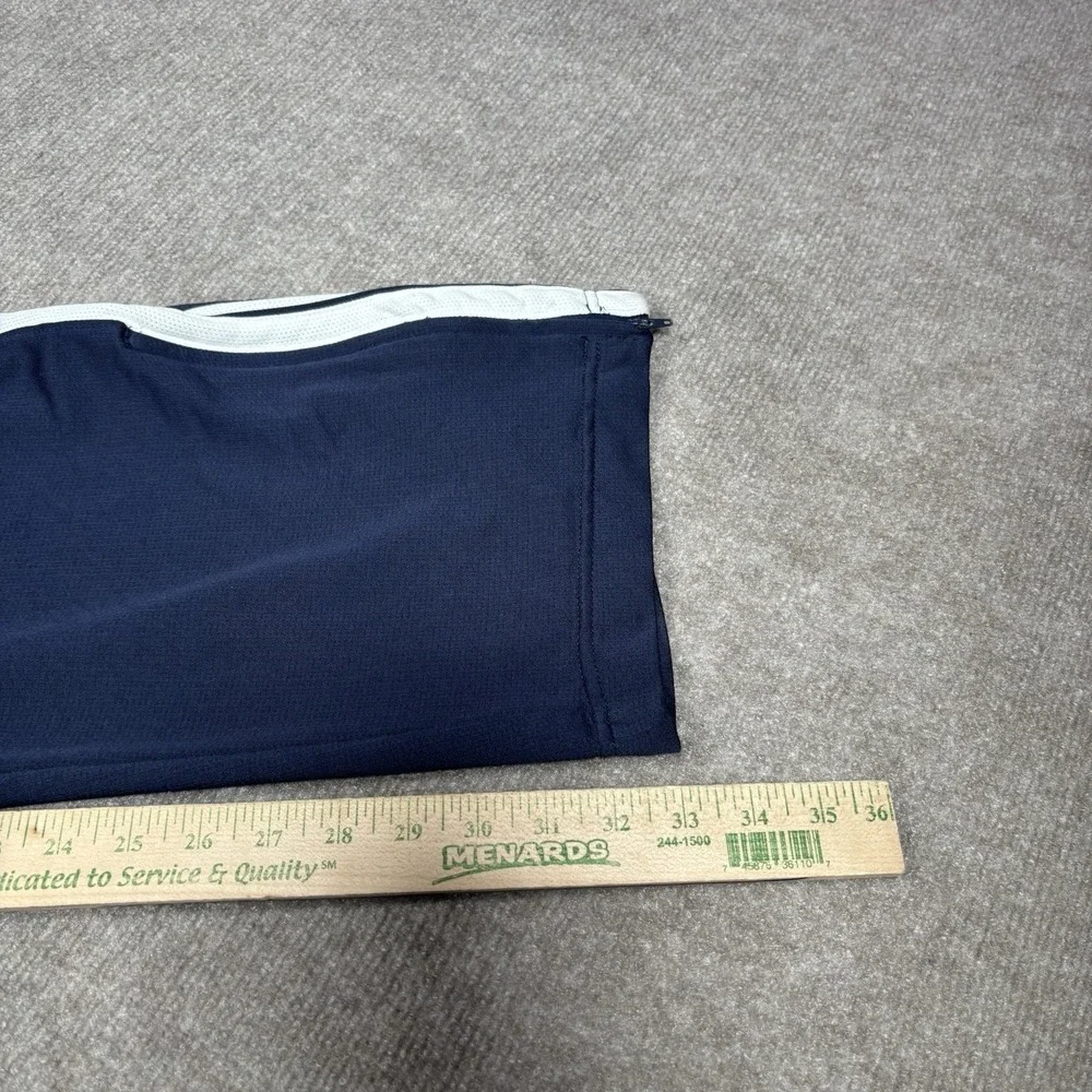 Vintage Nike Track Pants Mens XL Blue‎ Striped Straight Leg Baggy Basketball Y2K